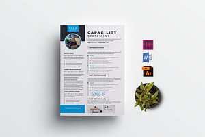 Capability Statement | Word & Indd, a Flyer Template by design_hut