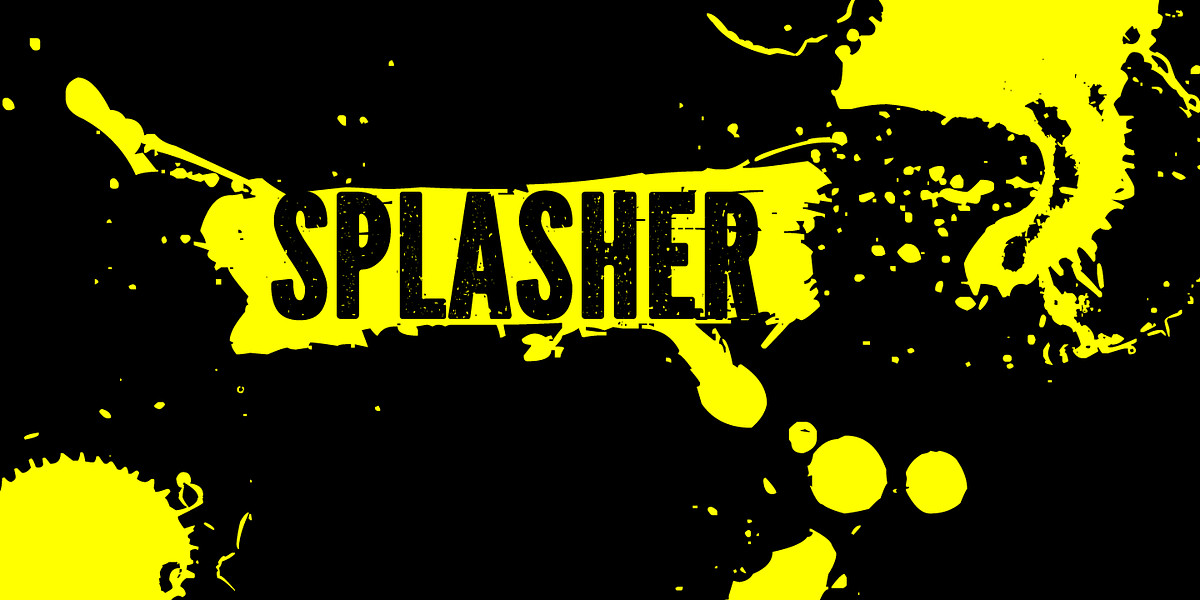 Splasher, a Symbol Font by GRIN3 (Nowak) (Photo 1 of 5)