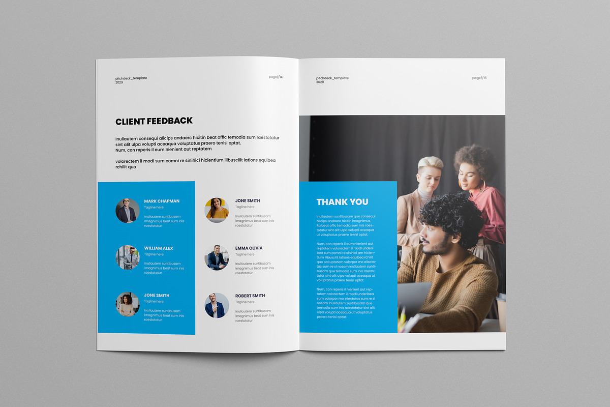 Pitch Deck Template, a Brochure Template by Pixelpick (Photo 8 of 9)