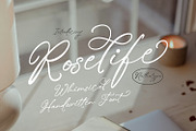 Roselife, a Handwritten Font by Nathatype (Thumbnail 1 of 11)