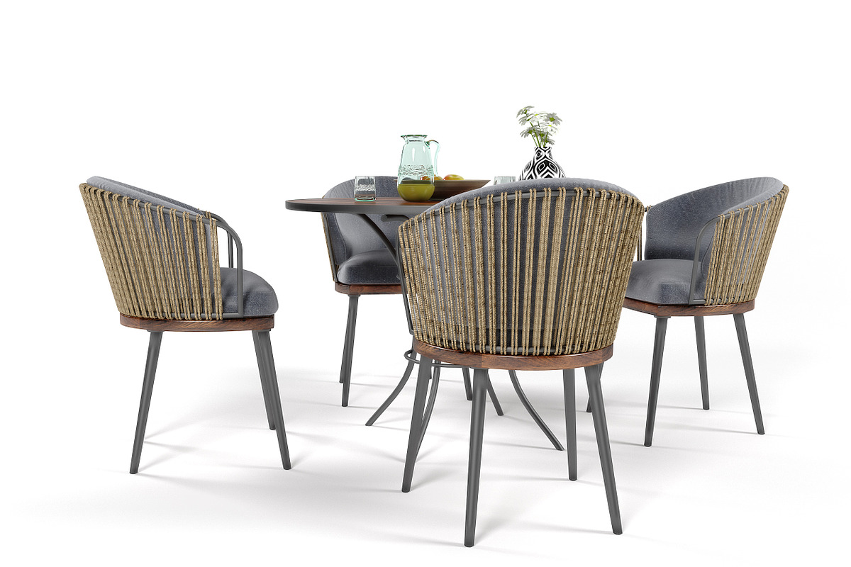 Outdoor furniture set1909, a Furniture 3D Model by inDahouze (Photo 5 of 7)