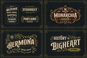 Vintage Font Bundle & Ornaments, a Font by Arterfak Project (Thumbnail 6 of 13)