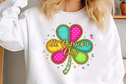 Patchwork St Patrick’s Day Shamrock, an Illustration by designcity5 (Thumbnail 3 of 9)