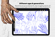 200 Procreate Hand Stamps, a Brush Add-On by Selentaori Studio (Thumbnail 8 of 11)