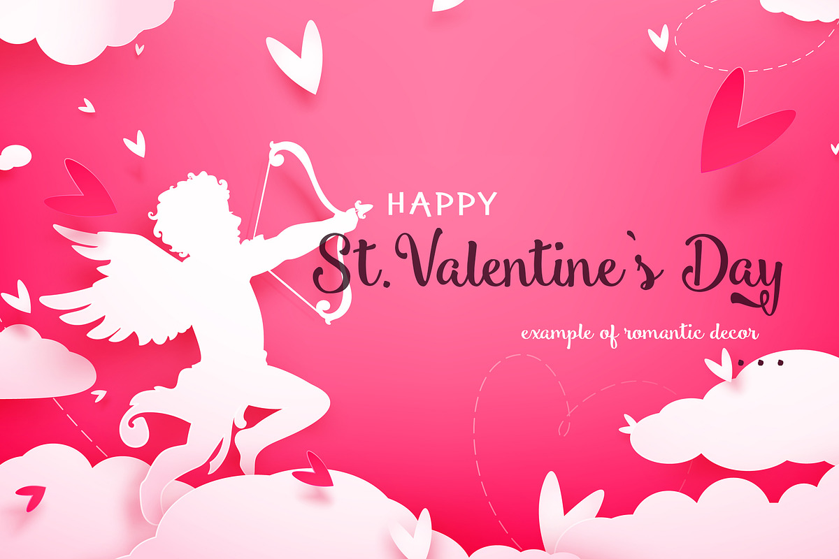 St.Valentine`s Day: Cupids & Decor, an Illustration by Gluiki (Photo 2 of 6)