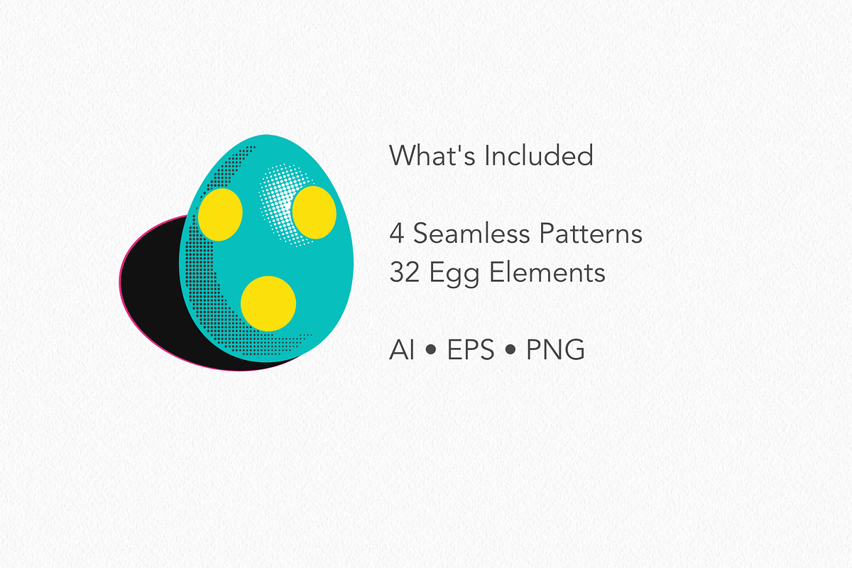 Retro Pop Easter Patterns, a Pattern Graphic by IrinaCzaran (Photo 6 of 6)