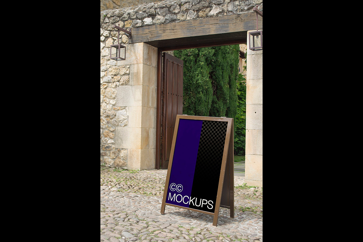 Entrance A-stand Mockups Pack P005, an Advertising Mockup by CC Mockups (Photo 7 of 7)