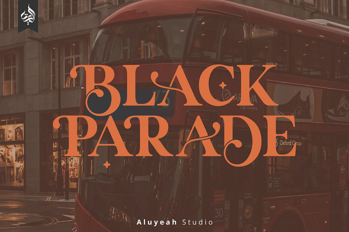 Britania Ligatura, a Font by Aluyeah Studio (Photo 1 of 16)