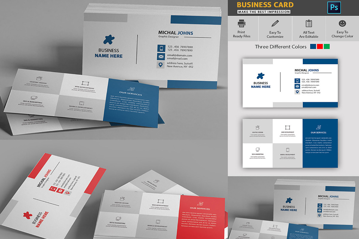 Business Card, a Business Card Template by Artiverge (Photo 1 of 3)