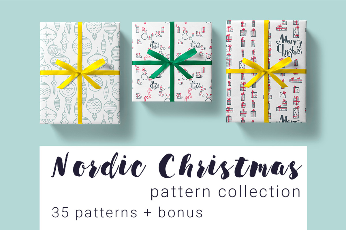 Nordic Christmas -pattern collection, a Pattern Graphic by Ja Polina ArtShop (Photo 1 of 6)
