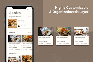 Caco Cooking - Recipe App UI Kit