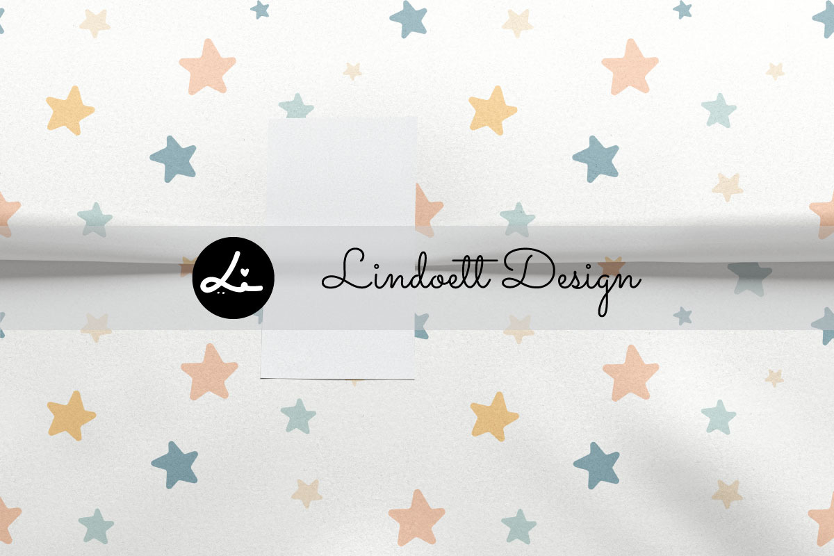 Pastel star, dots and hearts pattern, a Pattern Graphic by lindoet23 (Photo 4 of 4)