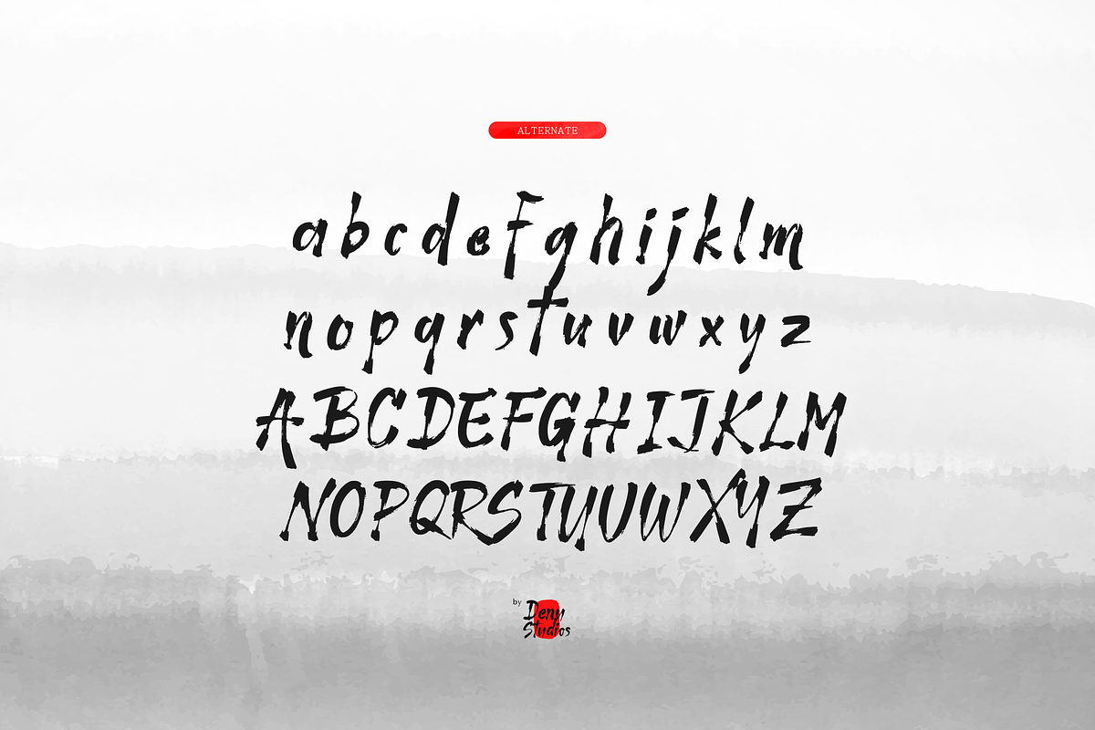 Shinkai Ink | Japanese Solid Brush, a Handwritten Font by Denustudios (Photo 11 of 12)