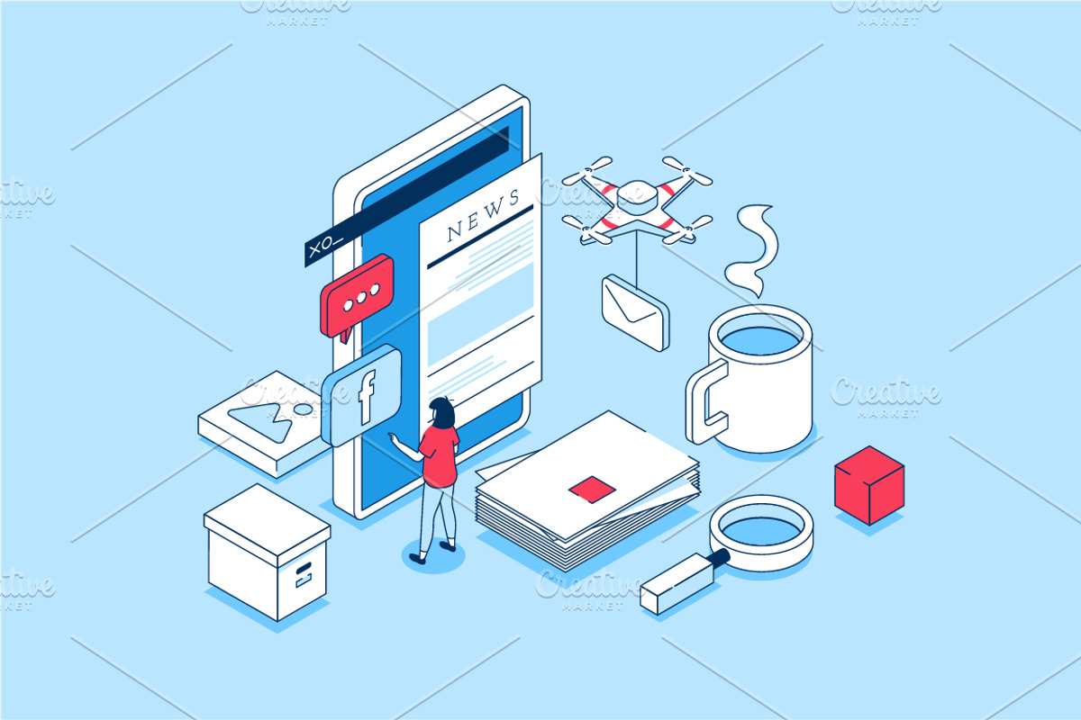 Isometric Concepts Illustrations, a Finance Illustration by alexdndz (Photo 11 of 26)