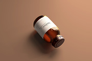 Amber Glass Jar / Bottle Mockups, a Cups & Container Mockup by pmvch (Thumbnail 5 of 10)