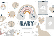 Baby Animals & Pastel Rainbows, an Animal Illustration by tatiletters (Thumbnail 1 of 8)