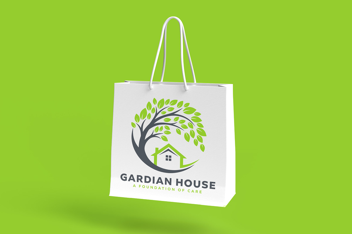 Guardian House & Tree Logo | Real Estate & Home Care preview 3