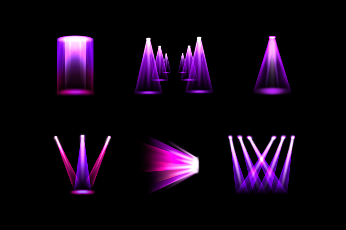 Colorful Stage Lights, an Object Graphic by Deemak Daksina (Photo 3 of 4)