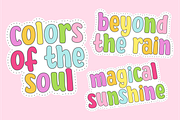 Wonderful Rainbow - Cute Kids Font, a Sans Serif Font by Keithzo (Thumbnail 4 of 6)