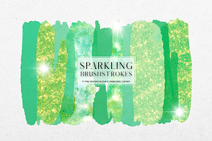 Sparkling And Watercolour Paint