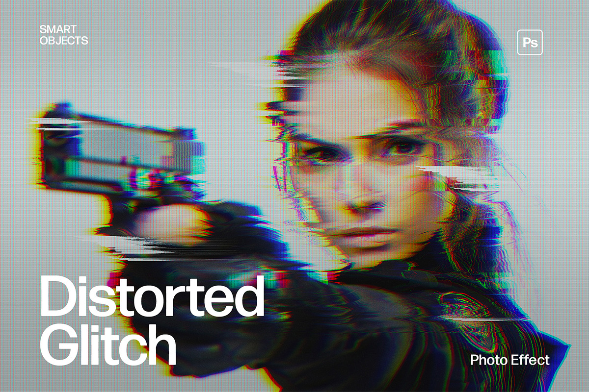 Distorted Glitch Photo Effect, a Layer Style Add-On by DesignerCandies (Photo 7 of 7)