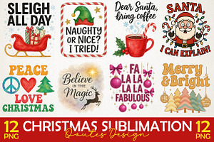 Christmas Sublimation Design Png, an Illustration by RobertsArt