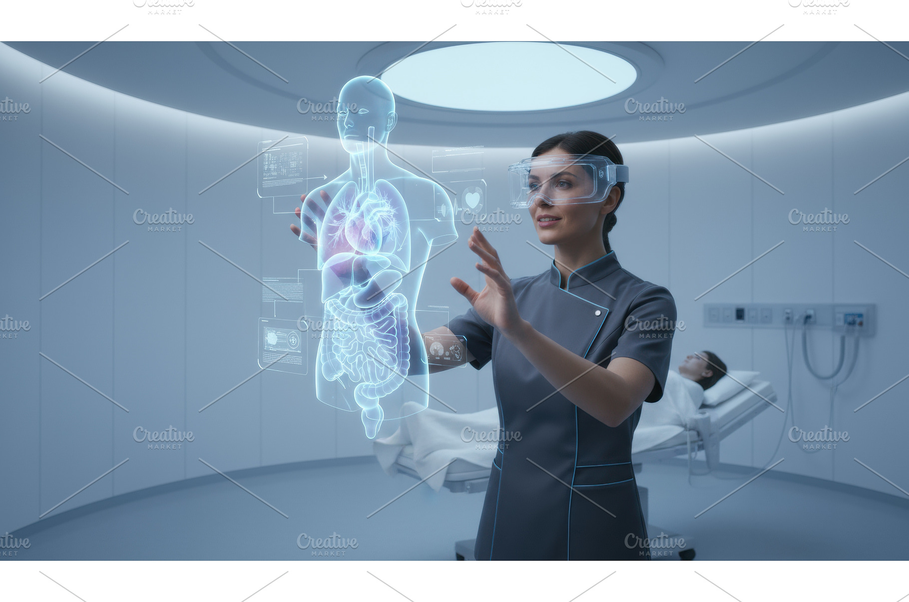 Medical professional uses augmented, a Health & Medical Photo by Igor Tichonow