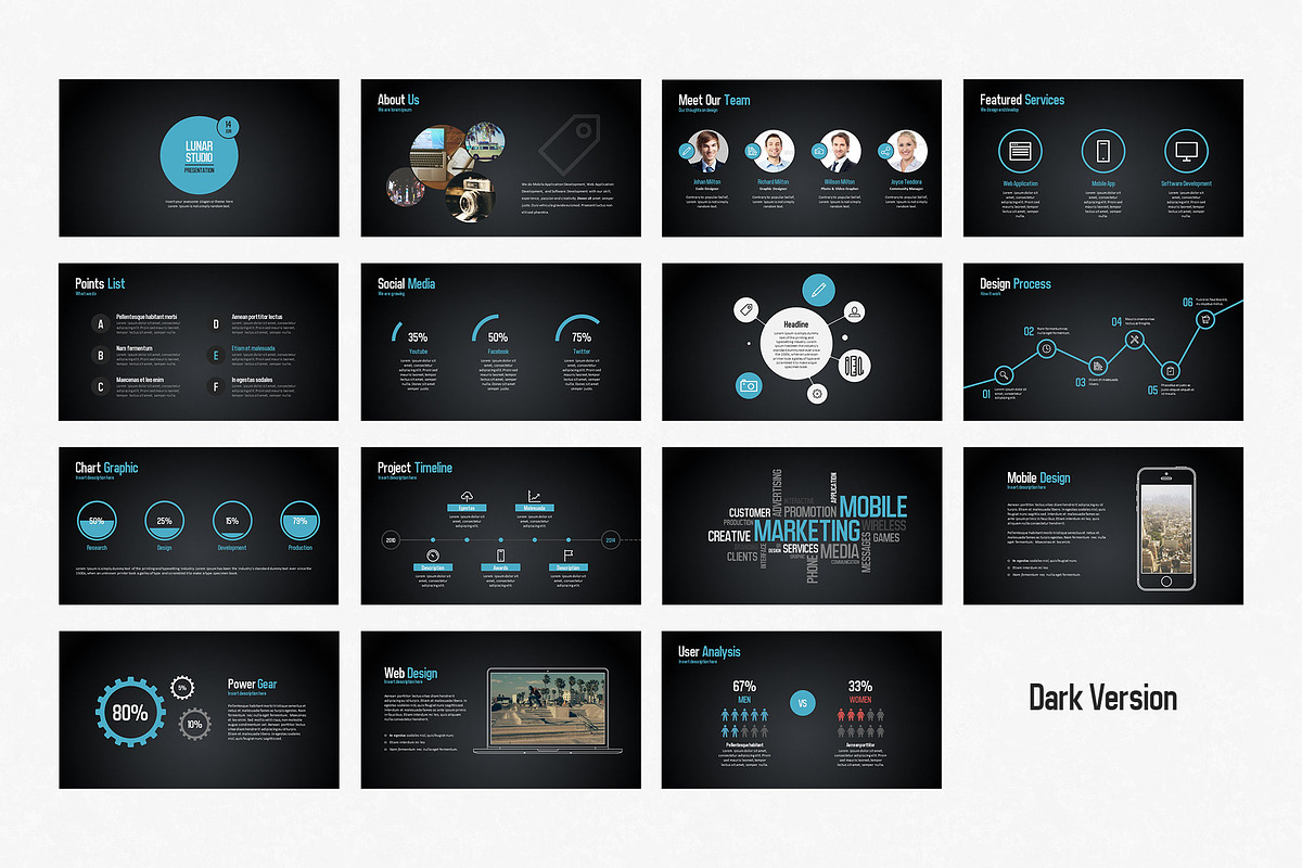 Lunar Presentation Template, a Presentation Template by itefan Studio (Photo 2 of 4)