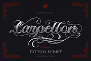 Carpellon - Tattoo Script + Ornament, a Blackletter Font by creativemedialab (Thumbnail 1 of 9)