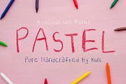 Crayon SVG fonts | Pastel, a Font by tomatstudio (Thumbnail 1 of 6)