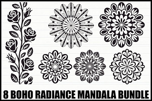 Boho Radiance Mandala Bundle, an Illustration by BIPLOB EXPERT