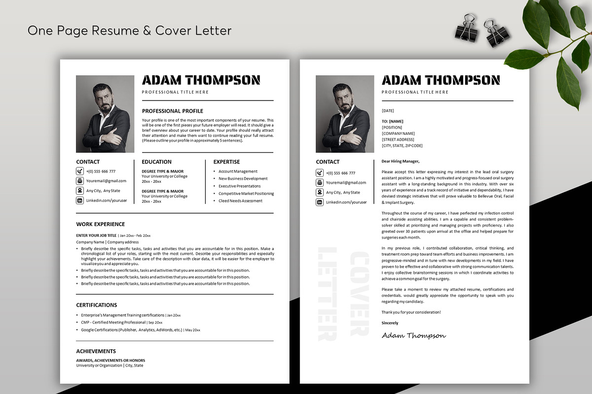 ATS Resume CV Word & Google Docs 26, a Resume Template by MrCam Template Resume|CV (Photo 2 of 9)