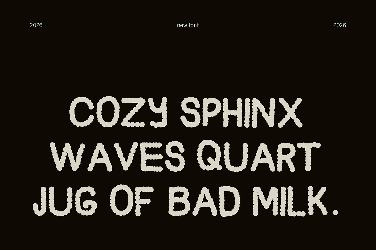 The Thinker bubble dotted fun font, a Handwritten Font by Ashiya Pixel (Photo 3 of 21)