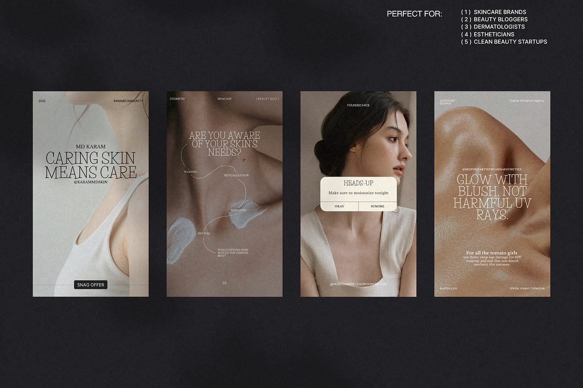 Calm Skincare Post & Story Pack preview 2
