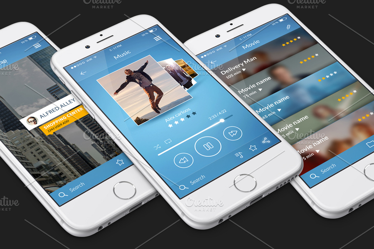 Shop and Personal Mobile UI KIT, an UI Kit Template by Alireza Farzad (Photo 4 of 10)