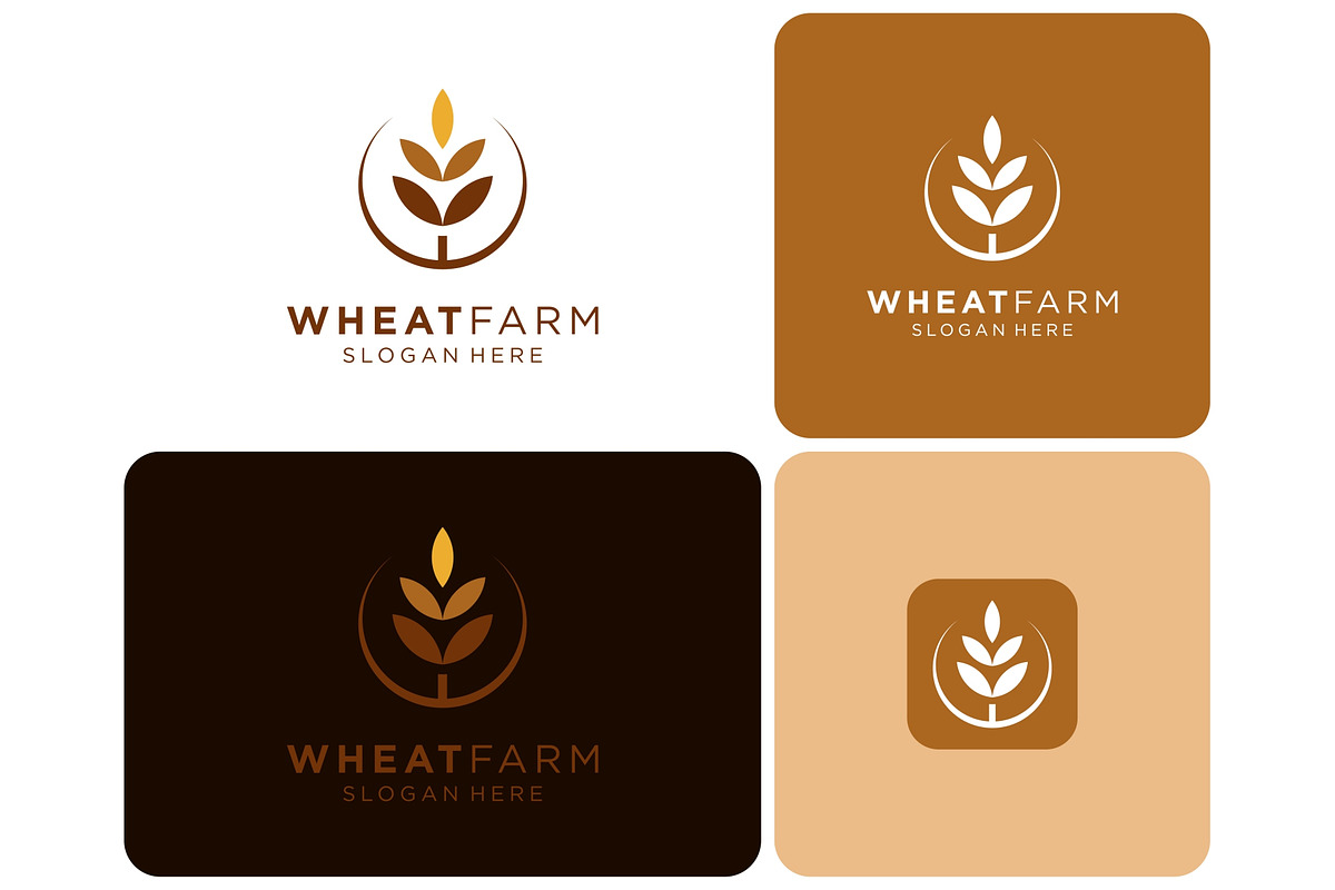 Wheat Grain Farm Logo, a Branding & Logo Template by ika trisiana (Photo 1 of 2)