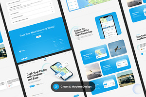 SkyNav - Mobile App Landing Page