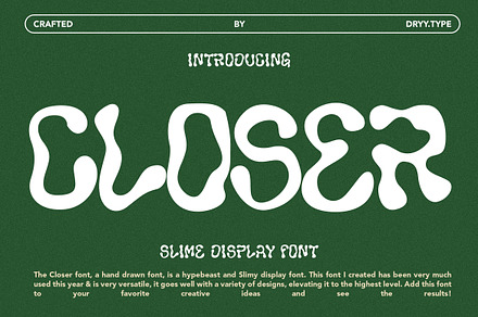 Closer - Display Font, a Symbol Font by Dryy.type