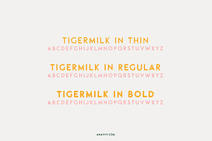 TIGERMILK Handpainted Cutiepie Font