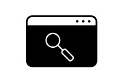 Browser icon design template, a Solid Icon by Sumberpangan (Thumbnail 1 of 3)