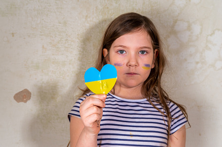 Stop war in Ukraine concept, a Photo by Rimma