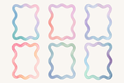 Watercolor Scallop Frame Bundle, a Decorative Illustration by Kusumaillustration (Thumbnail 9 of 11)