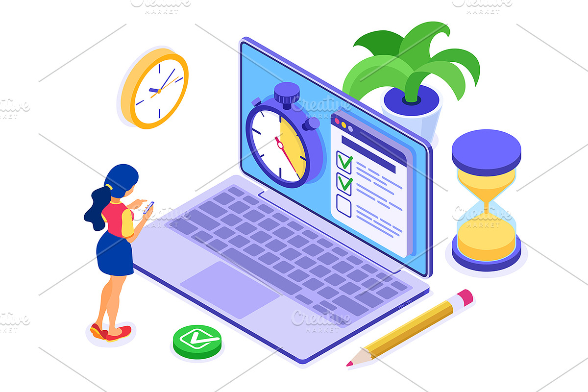 Planning Schedule or Time Management, an Education Illustration by TAlex (Photo 6 of 6)