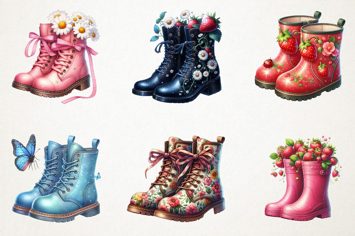 Garden Boots Sublimation Clipar, an Illustration by RobertsArt (Photo 6 of 7)