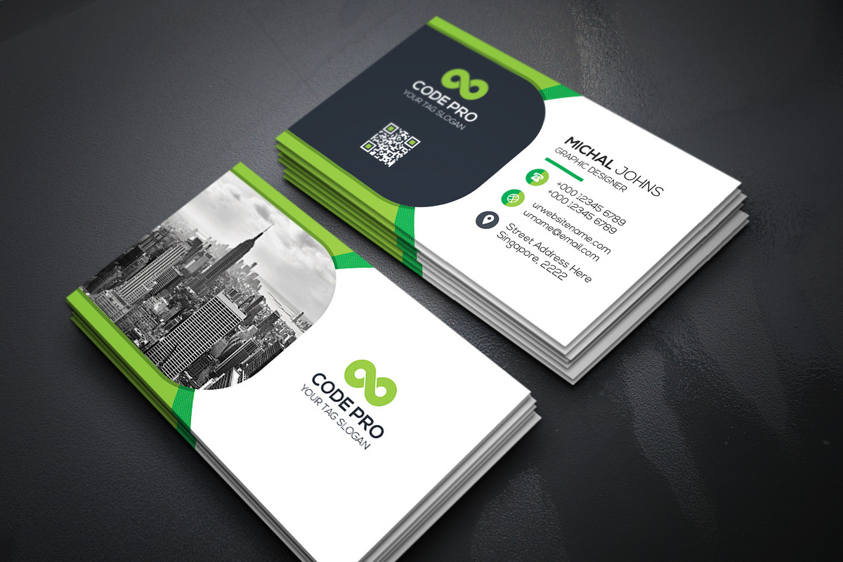 Business Cards 2 in 1, a Business Card Template by Genereux Art (Photo 6 of 7)