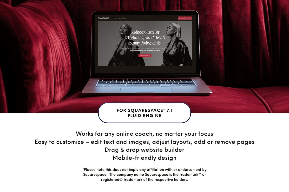 Coaching Squarespace Template preview 3