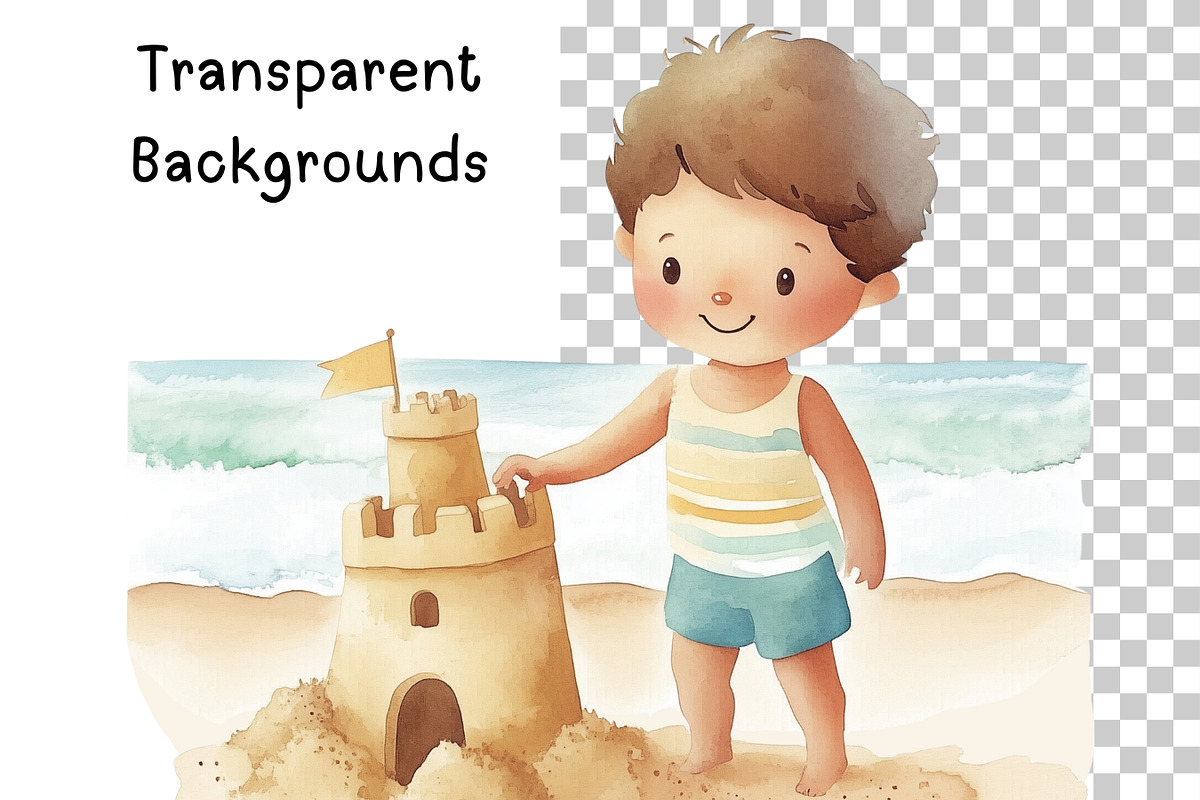 Summer Activities Kids Clipart, an Illustration by PassionPNGcreation (Photo 5 of 9)