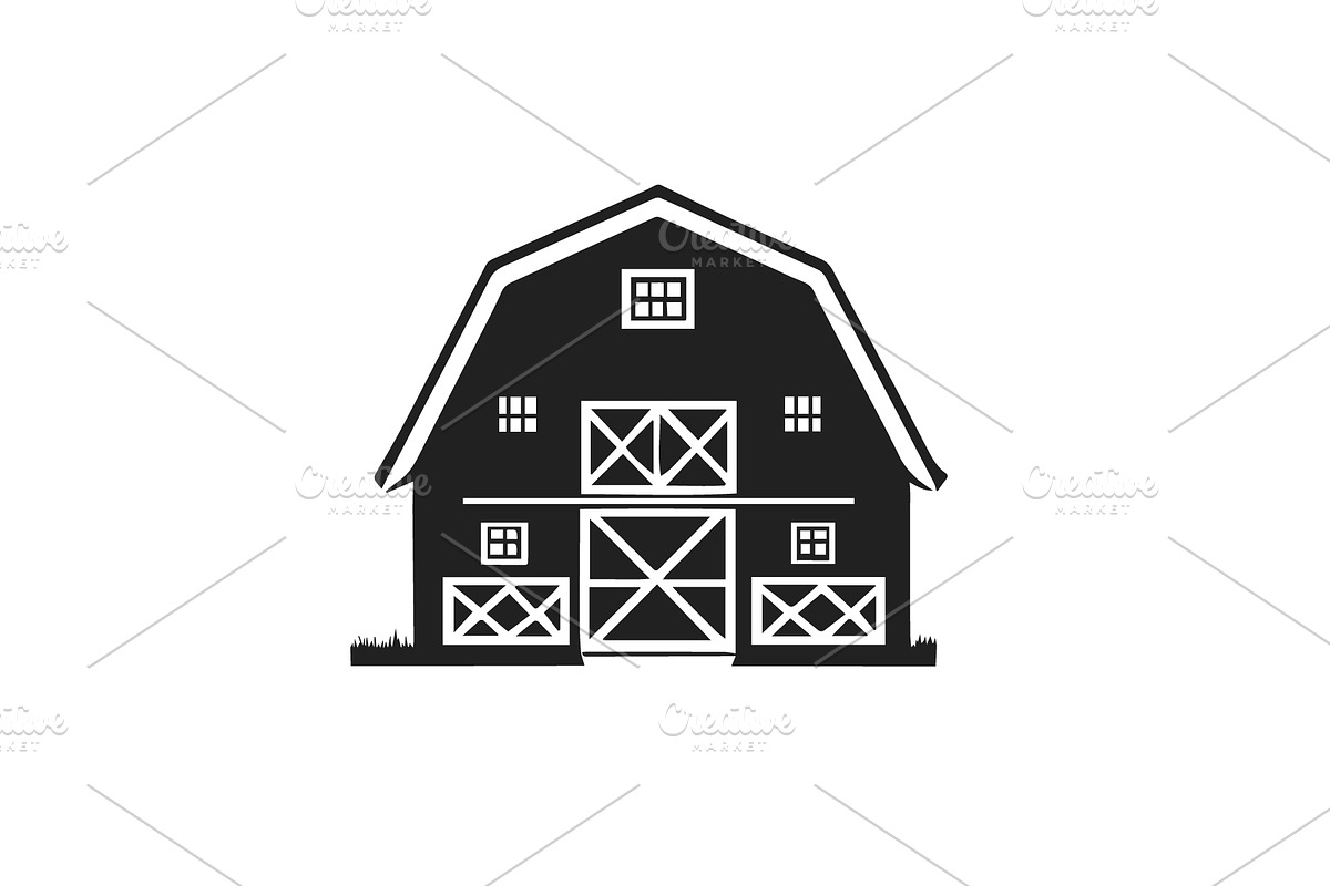 Vintage Barn House Logo Design, an Object Graphic by e-artdesign (Photo 6 of 7)