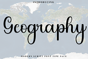 Geography, a Handwritten Font by InermediaSTUDIO (Thumbnail 1 of 8)