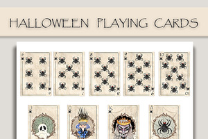 Halloween Playing Cards Collection